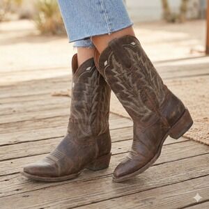 Idyllwind Cowgirl Boots Womens 8 Brown Embroidered Leather Boho Western